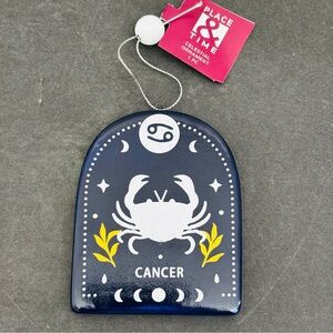 Cancer Signs Of The Zodiac Christmas Ornament  Ceramic Place & Time Jo-Ann NWT